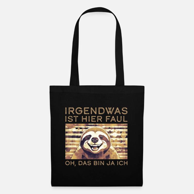 Irgendwas ist hier faul Oh das bin ja ich - Stoffbeutel - Schwarz