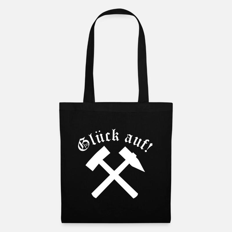 GLUECK AUF - Stoffbeutel - Schwarz