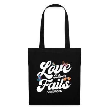 Christian Religious Bible Verse Gift - Tote Bag - black - Front