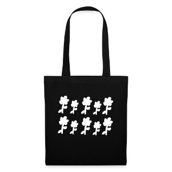 flowers symbol pattern plants flower - Tote Bag - black - Front