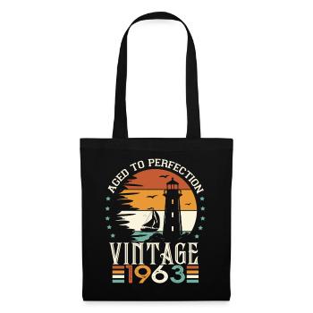1963 Anniversaire 60 Ans Chemise De 1963 - Sac en tissu - noir - Devant