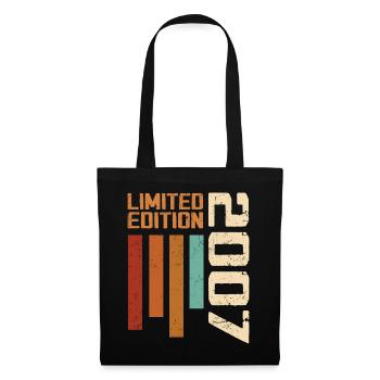 Vintage 2007 Cadeau d’anniversaire 2007 Retro 2007 - Sac en tissu - noir - Devant