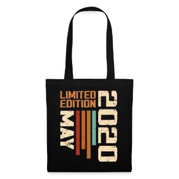 Mai 2020 Vintage Nées En Mai 2020 Anniversaire - Sac en tissu - noir - Devant