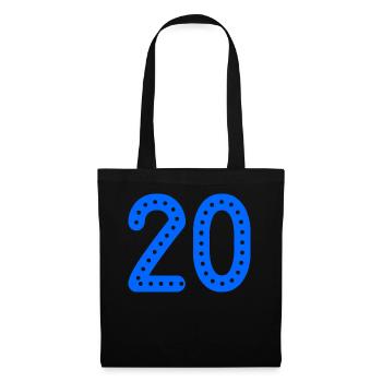 20. 20 YEARS. 20th ANNIVERSARY. 20 YEARS ANNIVERSARY. - Tote Bag - black - Front