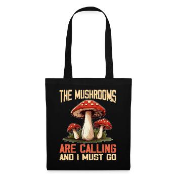 Les champignons m’appellent et je dois y aller - Sac en tissu - noir - Devant