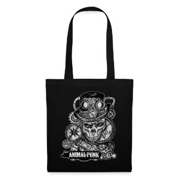 Mr. Skull SteamPunk AnimalPunk - Tote Bag - black - Front