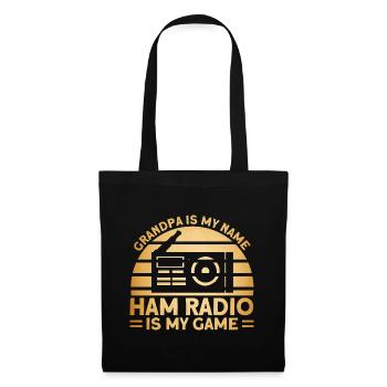Amateur radio radio amateur Morse code send Gesche - Tote Bag - black - Front