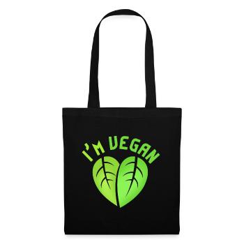 I'm Vegan Design for Proud Vegans - Tote Bag - black - Front