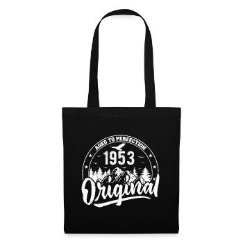 Original 1953 Vintage Geburtstagsgeschenk 1953 - Stoffbeutel - Schwarz - Vorne