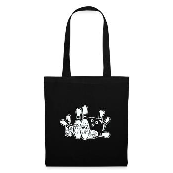 Bowling and bowling gift - Tote Bag - black - Front