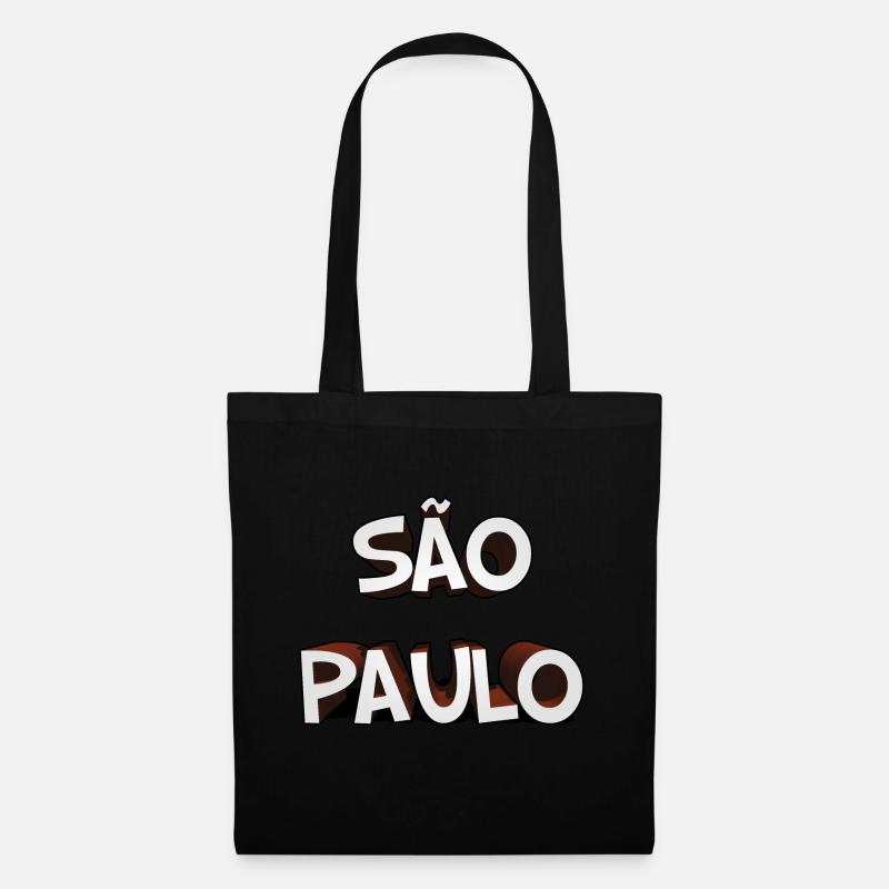 São Paulo - Stoffbeutel - Schwarz