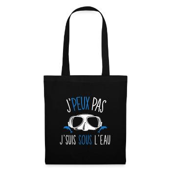 J'peux pas j'ai Apnée Sous l'Eau - Sac en tissu - noir - Devant