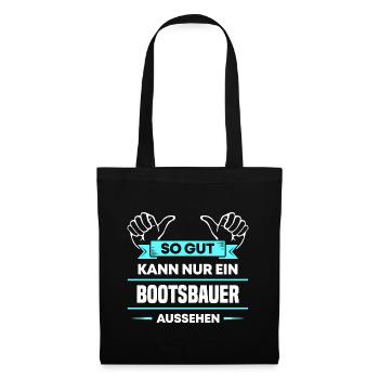 Bootsbauer Design für stolze Handwerker - Stoffbeutel - Schwarz - Vorne