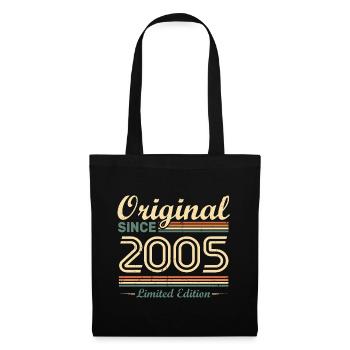 Original 2005 Vintage cadeau d'Anniversaire Rétro - Sac en tissu - noir - Devant