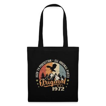 Original 1972 Vintage Vintage 1972 Anniversaire - Sac en tissu - noir - Devant