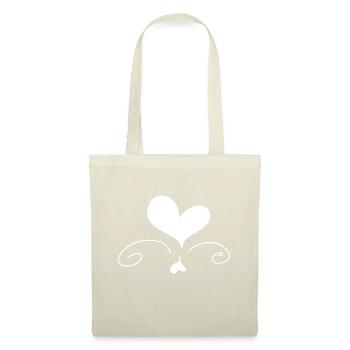 Coeur Amour Symbole Forme - Sac en tissu - nature - Devant