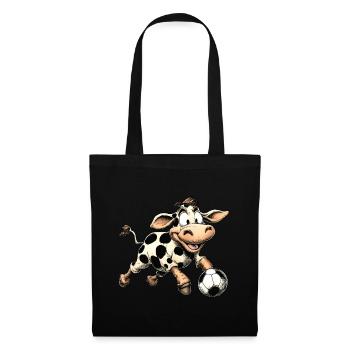 Vaches Football / Vache Football - Sac en tissu - noir - Devant