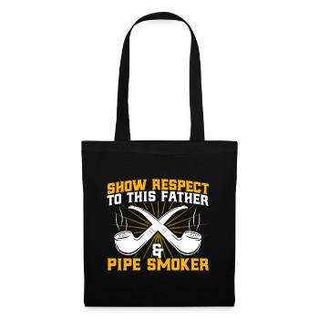 Pipe Enthusiast Pipe Lover Pipe Smoke - Tote Bag - black - Front