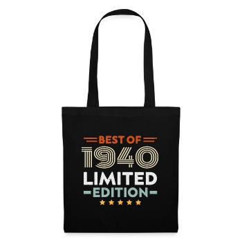 Retro 1940 Vintage 84th Birthday Gift 84 Years Old - Tote Bag - black - Front