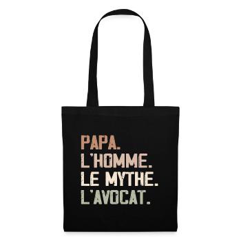 Dad The Man The Myth The Lawyer - Tote Bag - black - Front