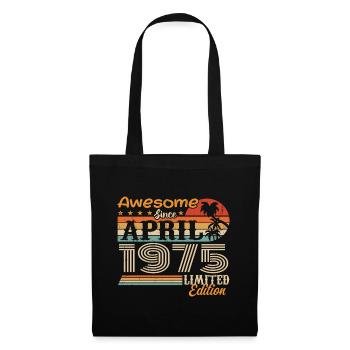 Les légendes sont nées en avril 1975 - Sac en tissu - noir - Devant