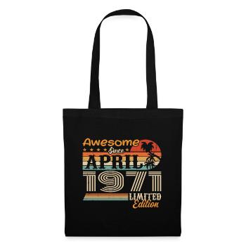 Les légendes sont nées en avril 1971 - Sac en tissu - noir - Devant