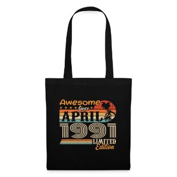 Les légendes sont nées en avril 1991 - Sac en tissu - noir - Devant