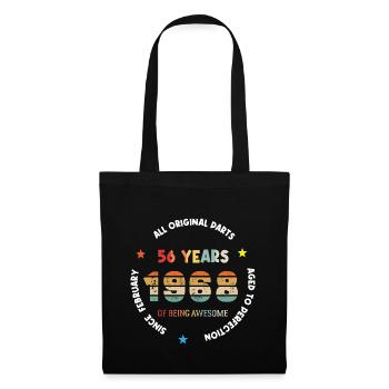56 Years Old Made In 1968 Vintage February 1968 - Tote Bag - black - Front