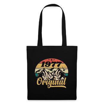 Original 1977 Vintage Birthday Gift 1977 - Tote Bag - black - Front