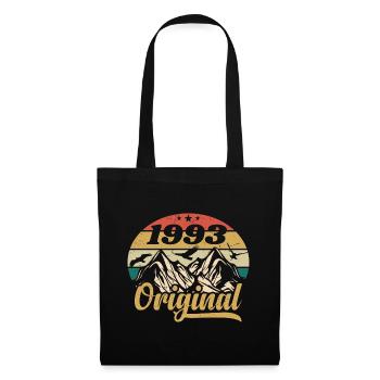 Original 1993 Vintage Geburtstagsgeschenk 1993 - Stoffbeutel - Schwarz - Vorne