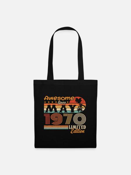 Mai 1970 - Jahrgang 1970 Jubiläum - Mai 1970 - Stoffbeutel - Schwarz