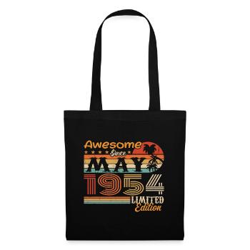May 1954 - Vintage 1954 Jubilee - May 1954 - Tote Bag - black - Front
