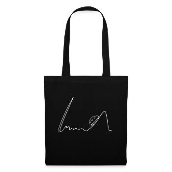 car drive line wave curve - Tote Bag - black - Front