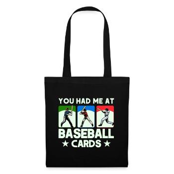 Baseball Card Sports Cards Collection Gift - Tote Bag - black - Front