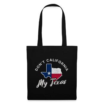 Protect my Texas Design für stolze Texaner - Stoffbeutel - Schwarz - Vorne