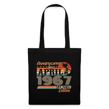 Les légendes sont nées en avril 1967 - Sac en tissu - noir - Devant