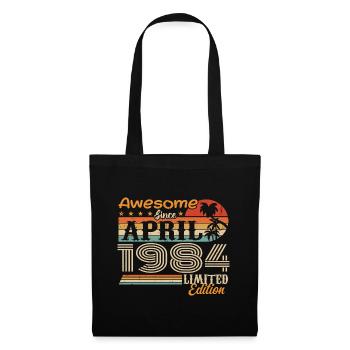 Les légendes sont nées en avril 1984 - Sac en tissu - noir - Devant