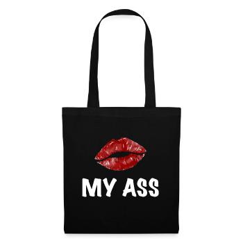 Embrasser mon cul embrasser la provocation - Sac en tissu - noir - Devant