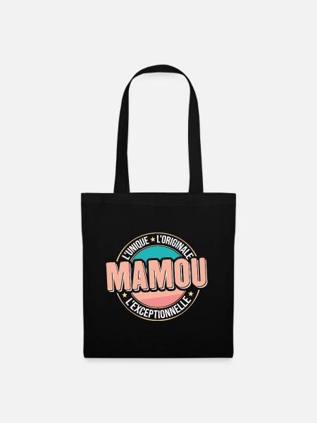 Femme Mamou Cadeau Grand mère original mamie - Sac en tissu - noir