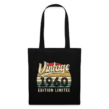 Vintage 1960 Birthday Gift Limited Edition - Tote Bag - black - Front