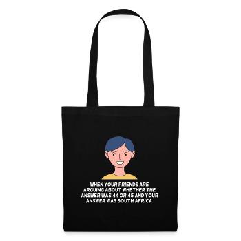 Conception de mauvaise réponse pour les jeunes Pinoys fiers - Sac en tissu - noir - Devant
