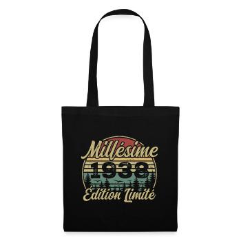Millésime 1938 - Cadeau Pour le 86e Anniversaire - Sac en tissu - noir - Devant