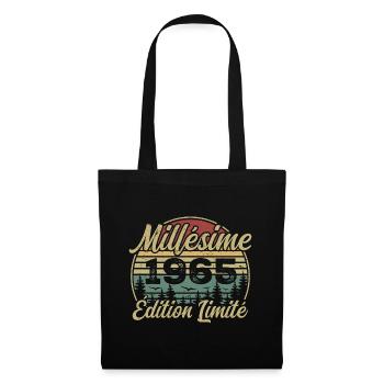 Millésime 1965 - Cadeau Pour le 59e Anniversaire - Sac en tissu - noir - Devant