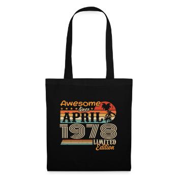 Les légendes sont nées en avril 1978 - Sac en tissu - noir - Devant
