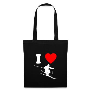 I love ski winter sports gift - Tote Bag - black - Front