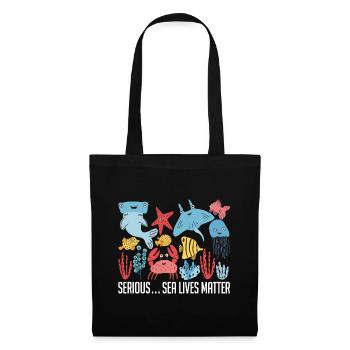 Protects the seas - Tote Bag - black - Front