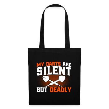 Darts Dartboard Dart Throw Gift - Tote Bag - black - Front