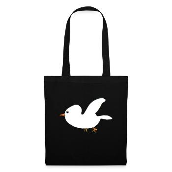 Bird Animal Symbol Wings Fly Cartoon - Tote Bag - black - Front