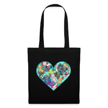 Alle Arten von Axolotls Design für Axolotl Fans - Stoffbeutel - Schwarz - Vorne