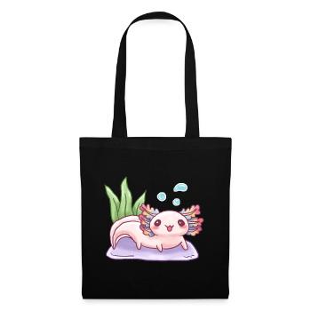 Underwater Chalk Design for Axolotl Lovers - Tote Bag - black - Front